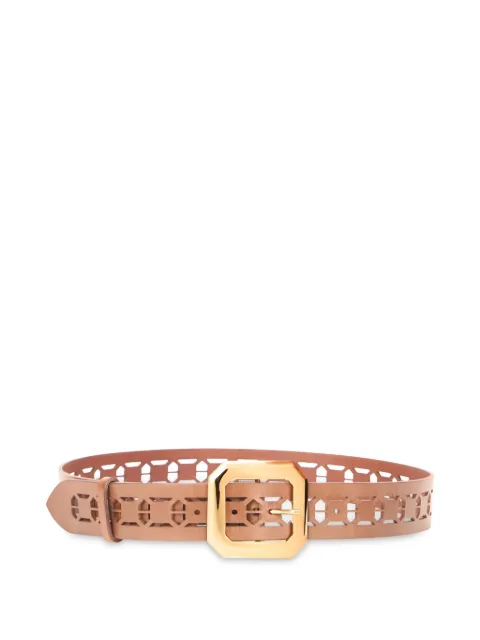 Alberta Ferretti cut-out leather belt Brown A30066684