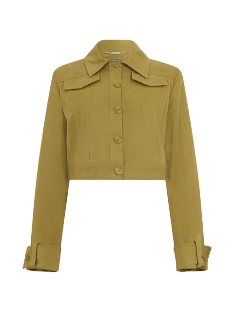 Alberta Ferretti button-fastening jacket Green A05086624