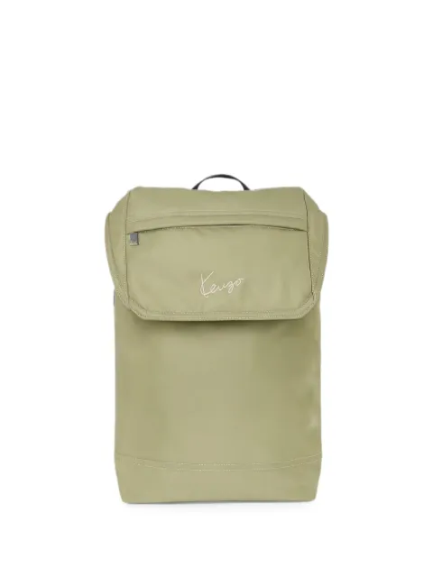 Kenzo logo-embroidered backpack Green FG68SA403F02