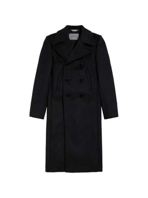 Balenciaga long double-faced coat in black Black A001XJTUU361000