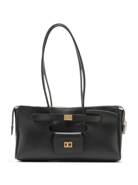 Balenciaga Pre-Owned 2020-2026 Leather Bel Air shoulder bag Black OK4WMI45GUYPF7GJ