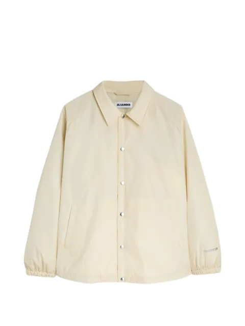 Jil Sander padded relaxed-fit recycled-polyester-taffeta jacket with Jil Sander-logo application on sleeve Neutrals J22SW0103J70215