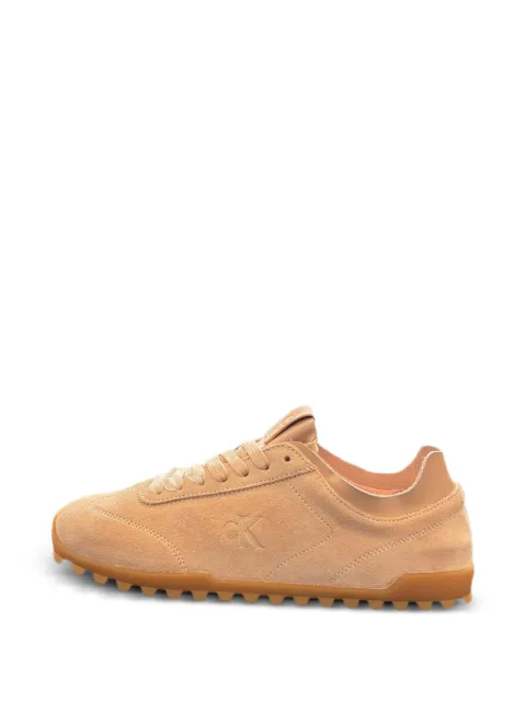 Calvin Klein logo-embossed suede sneakers Neutrals HW0HW03150TD8