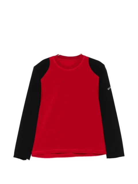 MM6 Maison Margiela raglan-sleeve logo-print T-shirt Red SH0NH0027MTJ050962RED
