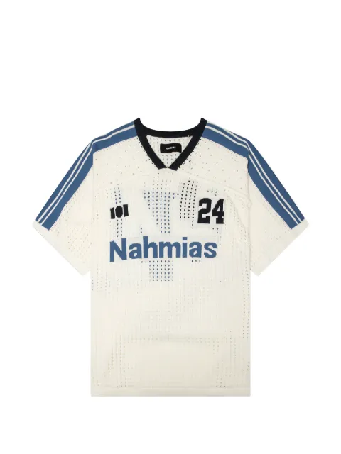Nahmias 24 logo-print T-shirt White KW9T49L24106