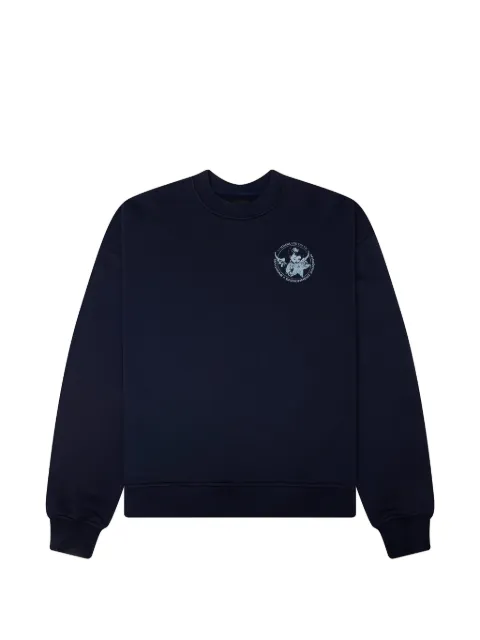 Nahmias graphic-print crew-neck sweater Blue Y27CN4L6426