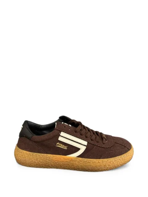 Puraai logo-print low-top sneakers Brown PU101VW033
