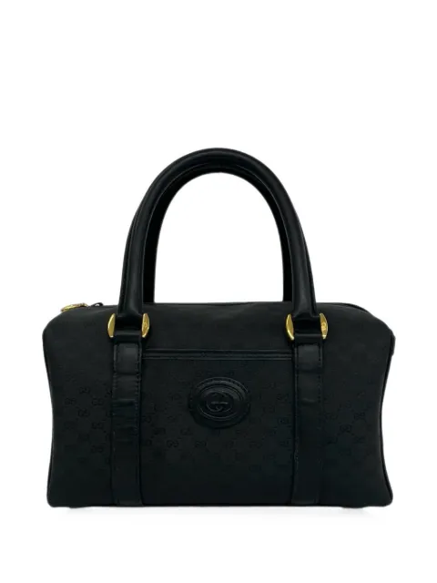 Gucci Pre-Owned 1980-1990 Micro GG Canvas boston bag Black PS4TV96PE8K1RK1K