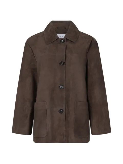 'S Max Mara button-up suede jacket Brown 2629446031600SMMASTRALE006F001