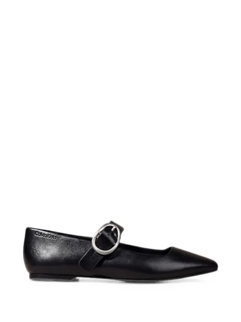 Calvin Klein buckle-fastening ballet flats Black HW0HW030370GJ