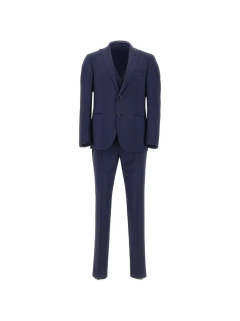 Corneliani single-breasted buttoned suit Blue 278T062794135002