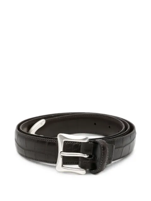 ERALDO crocodile-effect buckle belt Brown 81630