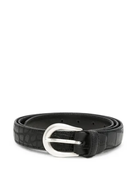 ERALDO crocodile-effect buckle belt Black 202525