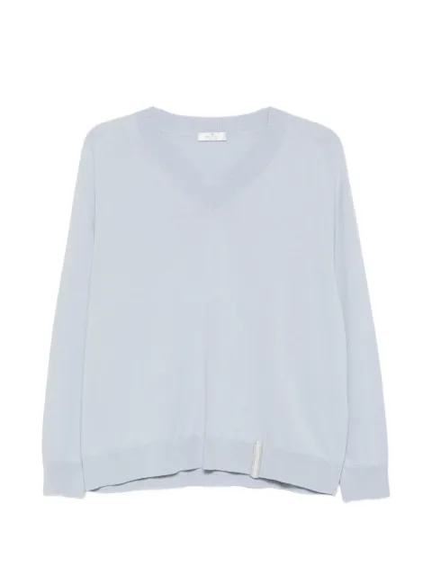PANICALE V-neck sweater Blue D380102V0521