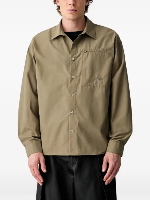 Rains Light logo-embroidered shirt Neutrals 21190