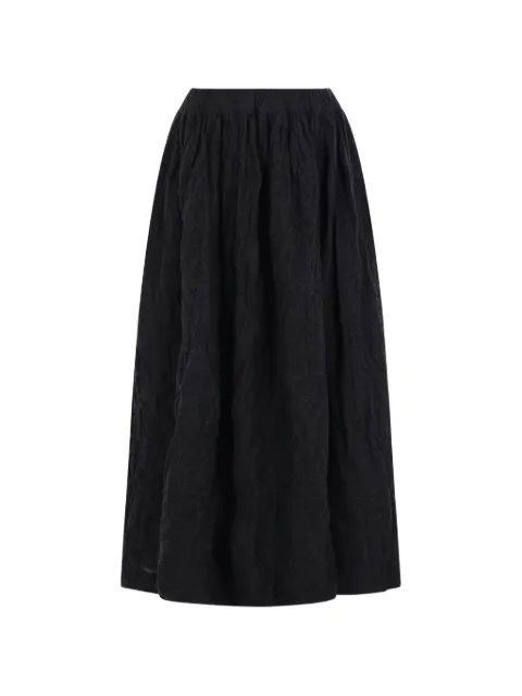 Daniela Gregis crinkled wool midi skirt Grey G88BBW