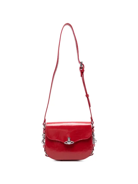 Vivienne Westwood Hunter Orb-plaque crossbody bag Red 48030025WL00EO
