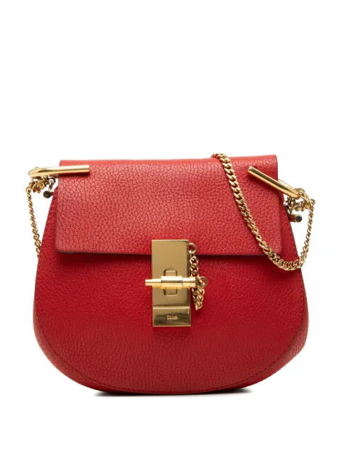 Chloé Pre-Owned 2016 Small Leather Drew crossbody bag Red GGKVFI656NLOUIHJ