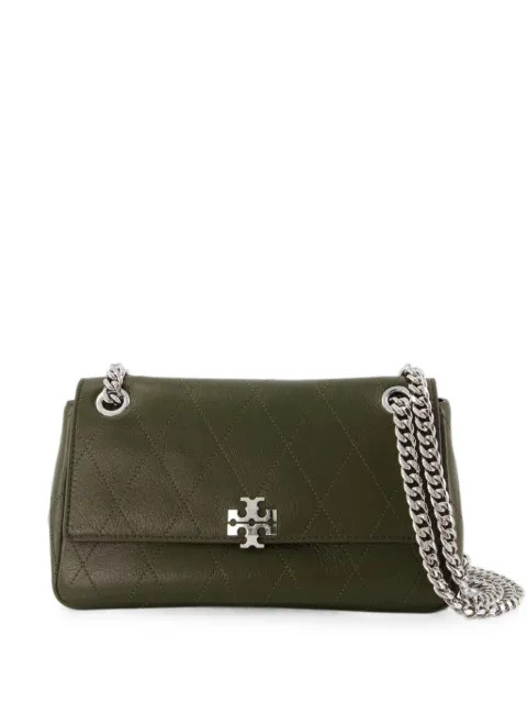 Tory Burch small Charlie quilted shoulder bag Green 185829