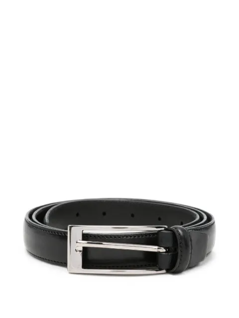 ERALDO rectangular-buckle leather belt Black 204425