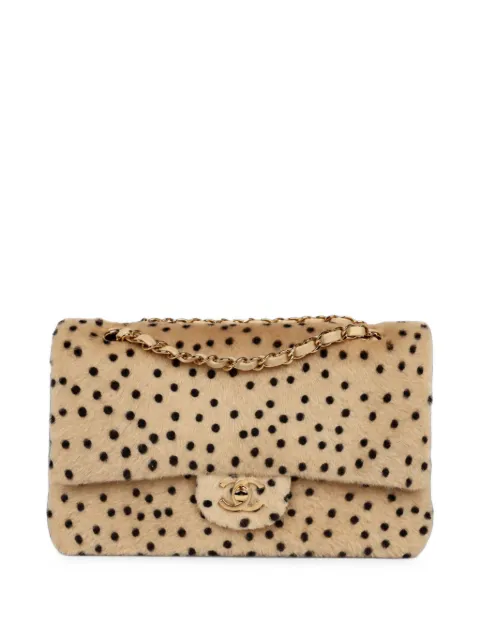 CHANEL Pre-Owned medium Classic Flap cheetah-print CC turn-lock shoulder bag Neutrals CSWA9407