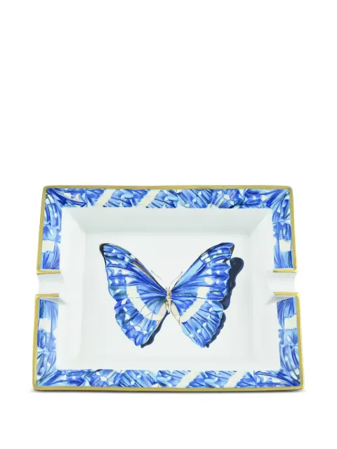 Hermès Pre-Owned Butterfly-motif ashtray White DPFA9398