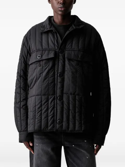 Rains quilted button-up jacket Black 2195001