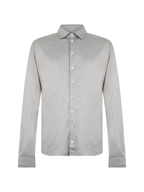 Herno button-up long-sleeved shirt Grey JPL0006UR52039