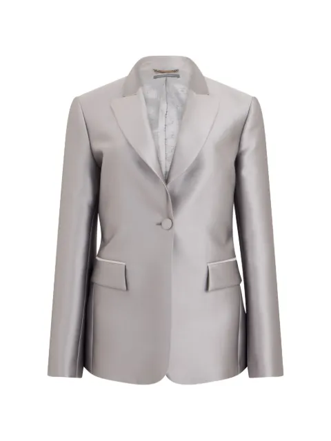 Alberta Ferretti single-breasted blazer Silver A05036625