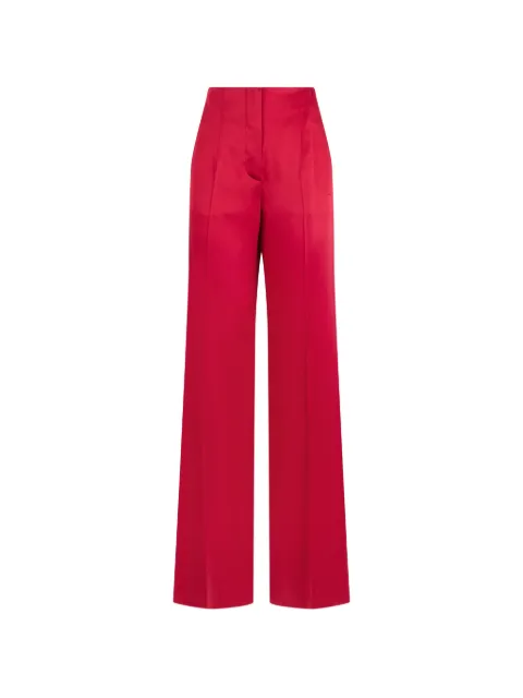 Alberta Ferretti satin-finish palazzo pants Red A03116618