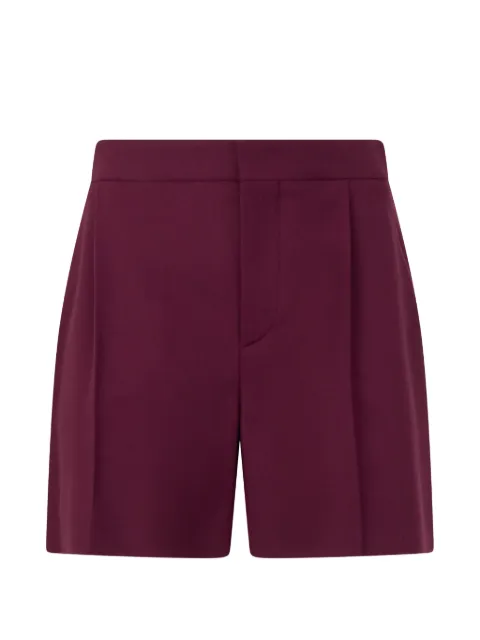 Alberta Ferretti pleat-detail shorts Red A03295123