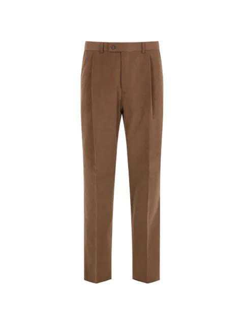 Caruso pleated moleskin trousers Brown SR18AZ5091730550