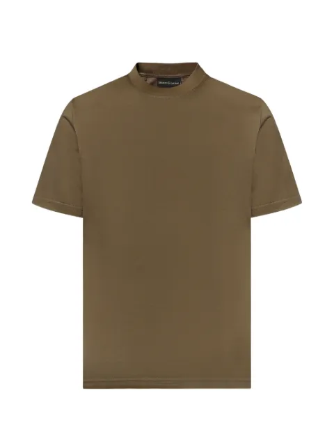 Giuliano Galiano high-neck short-sleeve T-shirt Brown VICE