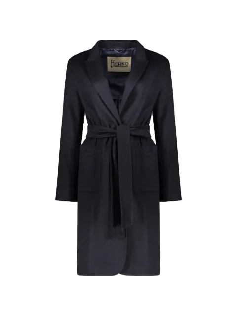Herno belted cashmere coat Blue CA000561D38020