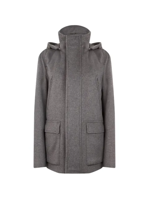 Herno hooded cashmere coat Grey GC000089U38103