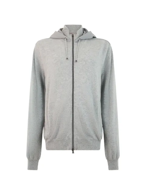 Herno zip-up cashmere hoodie Grey MC00030UR71001