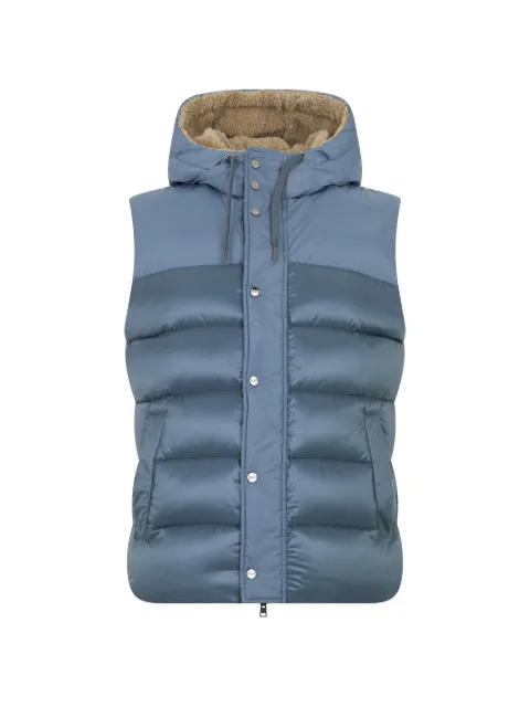 Herno hooded padded gilet Blue PI000896U12020