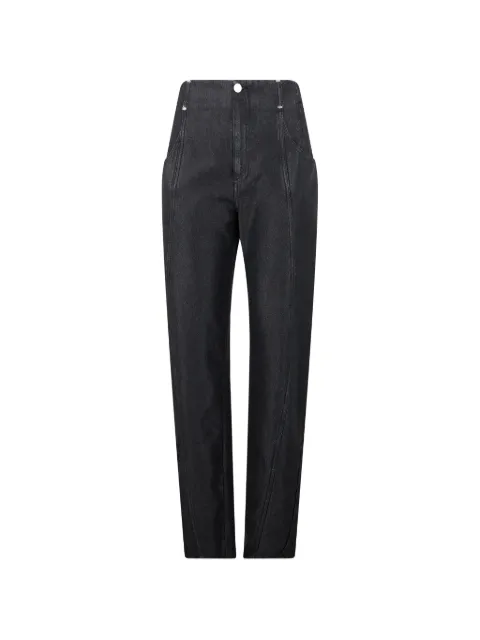 Alberta Ferretti straight-leg panelled trousers Black S03095178