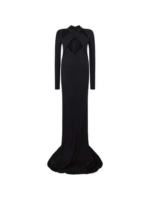 Alberta Ferretti cut-out gown Black A04325121