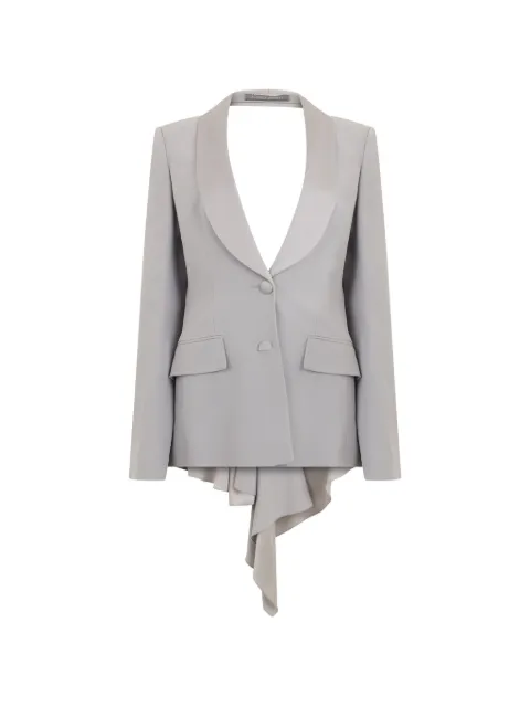 Alberta Ferretti asymmetric-hem blazer Grey A05015118