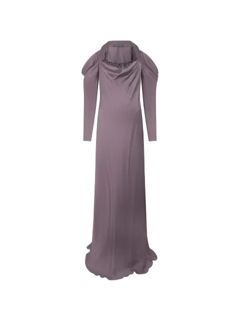 Alberta Ferretti draped maxi dress Purple A04126619