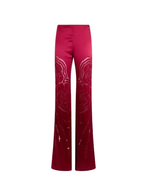 Alberta Ferretti cut-out embroidered trousers Pink A03215157