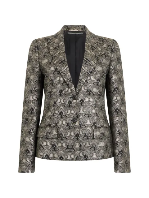 Alberta Ferretti patterned single-breasted blazer Black A05065131