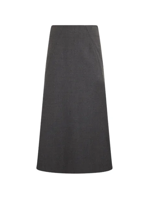 Alberta Ferretti A-line flared midi skirt Grey A01105123