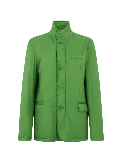 Herno button-fastening high-neck jacket Green GA000142U19288
