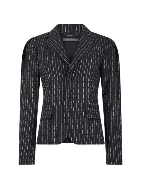 Alberta Ferretti pinstripe-pattern blazer Black A05136625