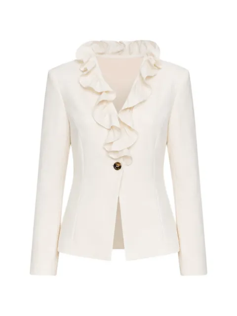 DiveDivine Maira ruffle-trim jacket Neutrals GIACCAMAIRA
