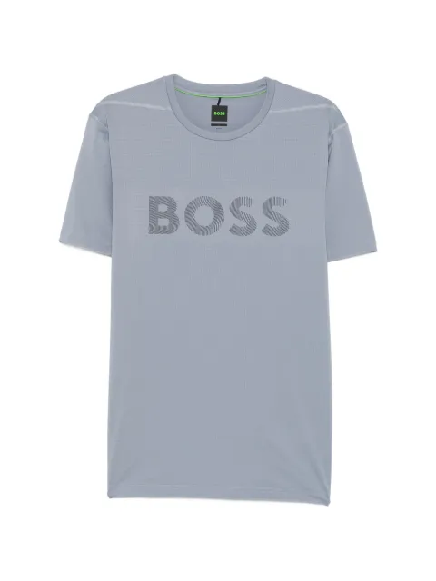 BOSS logo-print short-sleeve T-shirt Grey 50564512