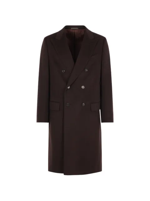 Caruso Norma double-breasted coat Brown LN5625087590515