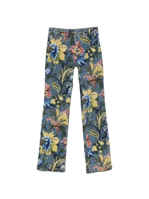 ETRO floral-print jeans Blue WRNB0026AK16D